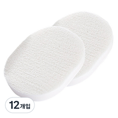 J&C 潔面乳海綿, 單色, 12入