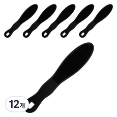 Foaming Home 高效去腳皮器 黑色尖頭款, 100g, 12個, 1入