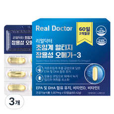 리얼닥터 초임계 알티지 장용성 오메가3, 60정, 3개