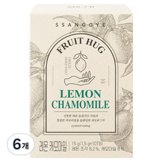SSANGGYE 水果擁抱茶 檸檬 洋甘菊, 10包, 6盒, 1.5g