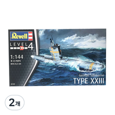 Revell 1:144 German Submarine Type XXIII RVG0437 프라모델, 2개