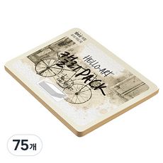 종이문화 헬로우 아트 캘리팩 두꺼운 엠보카드 200g 55 크라프트브라운, 208 x 153 mm, 75개
