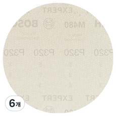 보쉬 EXPERT M480 원형 망사 사포 P320 125mm 5p 2608900678, 6개