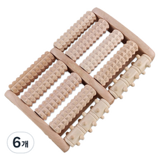 OCORO 滾輪腳底按摩指壓板, 木質, 6個