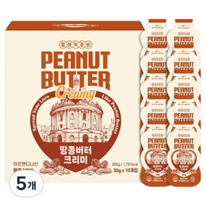 밀레의공방 땅콩버터 크리미, 300g, 5개
