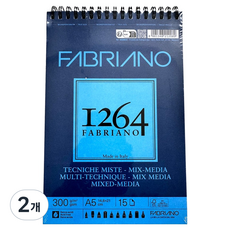 FABRIANO Boutique 1264 64MM01 19100642 Mix Media Paper-Spiral 300g m2 148 x 210 mm, A5, 2個, 15張