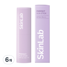 크리넥스 스킨랩 퍼펙트 선스틱 SPF50+ PA++++, 10g, 6개