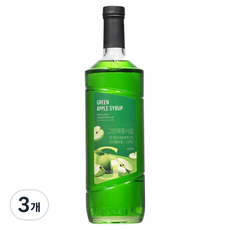 네이쳐티 그린애플시럽, 1L, 3개