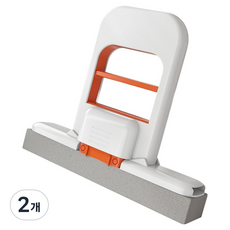 KOMOSCO 家用小型手壓海綿拖把 橘色, 2個