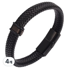 퍼스트리버 감성 패션 팔찌 원 버튼 21cm, 4개