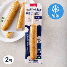 굽네 닭가슴살 후랑크 꼬치 마늘 (냉동), 70g, 2팩