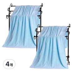 Woni家 浴巾 200g 70 x 140 cm, 4個, 藍色