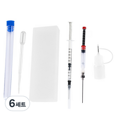 다온셀렉트 만년필 잉크 주입 주사기 주입기 6종세트, 혼합색상, 6세트