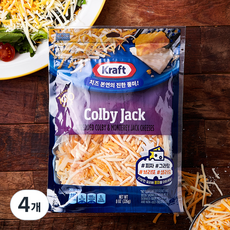 크래프트 슈레드 콜비 잭 치즈, 226g, 1개입, 4개