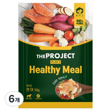 펫러닝 강아지 더프로젝트 헬씨밀 PLAN3, 50g, 6개, 연어