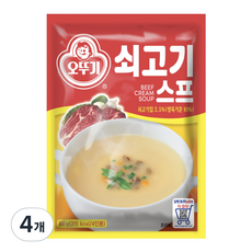 오뚜기 쇠고기 스프, 80g, 4개