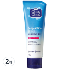 Clean & Clear Deep Action Blackhead 日常潔面泡沫, 100g, 2條
