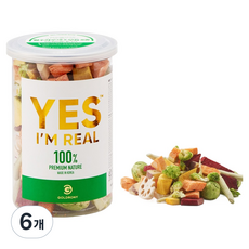 골드로니 예스아임리얼 프리미엄 필수 하루 채소 모듬 8종 강아지 간식, 당근, 그린빈스, 방울양배추, 고구마, 브로콜리, 연근, 단호박, 레드비트, 50g, 6개