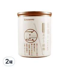 SANYO 山洋 360度耳扒紙軸棉花棒, 100支, 2罐