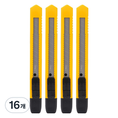 deLi 得力 美工刀 E2051, 黃色, 16個