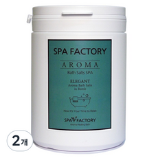 SPA FACTORY Elegant 喜馬拉雅白色芳香浴鹽 玫瑰, 1kg, 2個