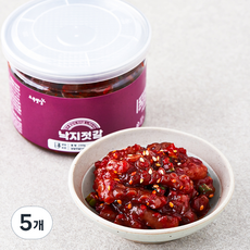 초록햇살 낙지젓갈, 250g, 5개