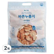 편식공장 우리햅쌀 바른누룽지, 800g, 2개