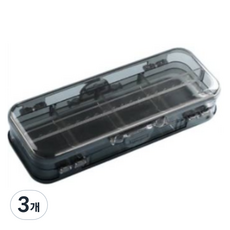 일상속반짝 하드 수납필통, 블랙, 3개