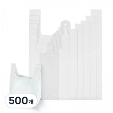 KINGSBONG 手提便當塑膠袋 小, 500個