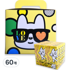 Gloria Bisco Munch 芝麻牛奶餅乾棒, 60個, 45g