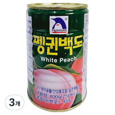 韓國 PENGUIN 企鵝白桃, 3個