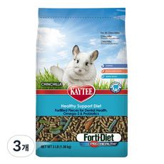 케이티 포티다이어트 프로헬스 친칠라 사료 3LB, 1.36kg, 3개