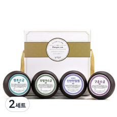 3년묵은 소금 항아리 4종 선물세트 F1, 2세트, 420g