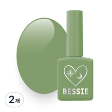 BESSIE Hello Kitsch 彩色凝膠指甲油, G16SapGreen, 11ml, 2個