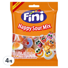 Fini 해피 사우워믹스 젤리, 90g, 4개