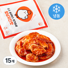 다즐샵 소스 슬라이스 닭가슴살 양념치킨맛 (냉동), 100g, 1개입, 15개