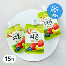 빙그레 따옴 트위스트 딸기바나나 (냉동), 15개, 1개입, 150ml