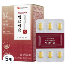광동 365케어 밀크씨슬, 30정, 5개