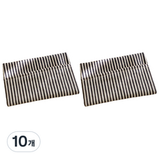 까사베르데 따숨 순면 핫팩 파우치 베이직 스트라이프 M 일반용, 10개