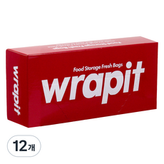 랩잇 위생백 소 17 x 25 cm, 소(S), 100개입, 12개