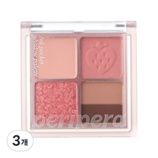 페리페라 잉크포켓 섀도우 팔레트 23AD 소프트베리, 7 햇빛 받은 제철 봄딸기, 3개