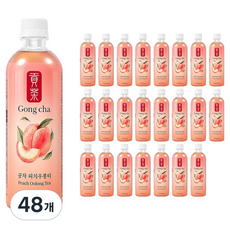 Gong cha 貢茶 水蜜桃烏龍茶, 500ml, 48個
