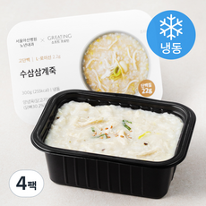 그리팅 소프트프로틴 수삼삼계죽 (냉동), 300g, 4팩