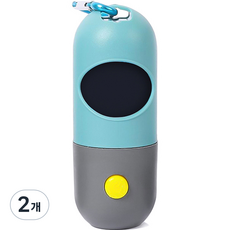 펫투비 LED 손전등 배변봉투 케이스, 블루, 1개입, 2개