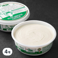바씨 마스카포네 치즈, 250g, 1개입, 4개