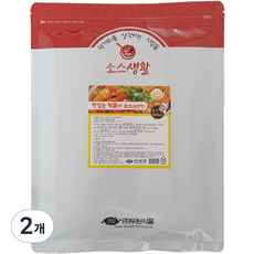 맛있는 떡볶이 소스 분말 순한맛, 1kg, 2개