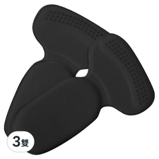 FANCY LIFE 腳跟防磨貼 半墊鞋跟款 T字 黑色, 11g, 2片, 3雙