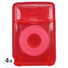 라젠다 미니 컬러 케이스 치실 레드, 4개, 1개입