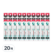 제브라 유성펜 리필심 프레필 EK 스라리 0.3mm, 레드, 20개