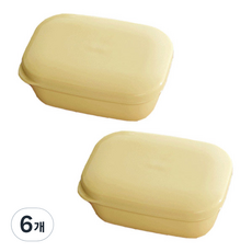 粉彩便攜式肥皂盒, 6個